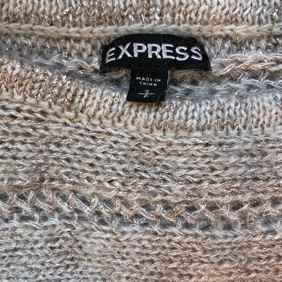 Express silver dolman sleeve cable-knit sweater - Picture 3 of 6